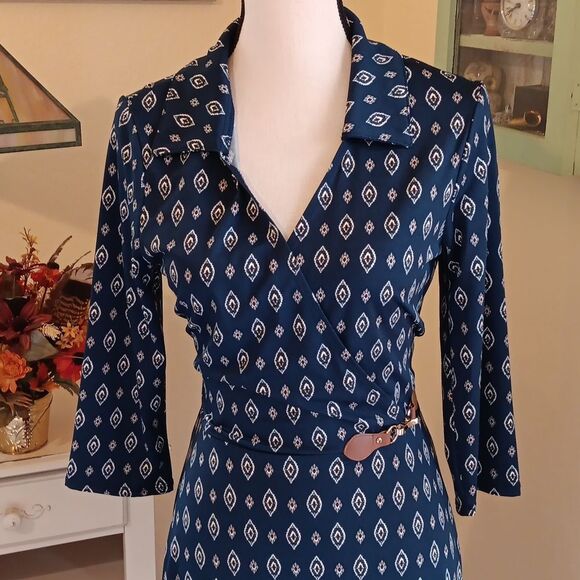 Ryan Michelle Wrap Front Dress. Career, Professional,  Romcom - Picture 2 of 12